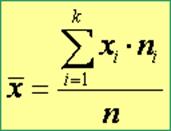 Resultado de imagen de media aritmetica formula